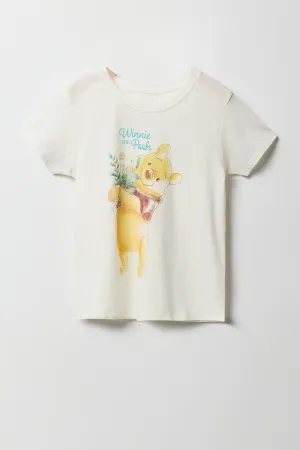 Girls Pooh Bear Graphic T-Shirt