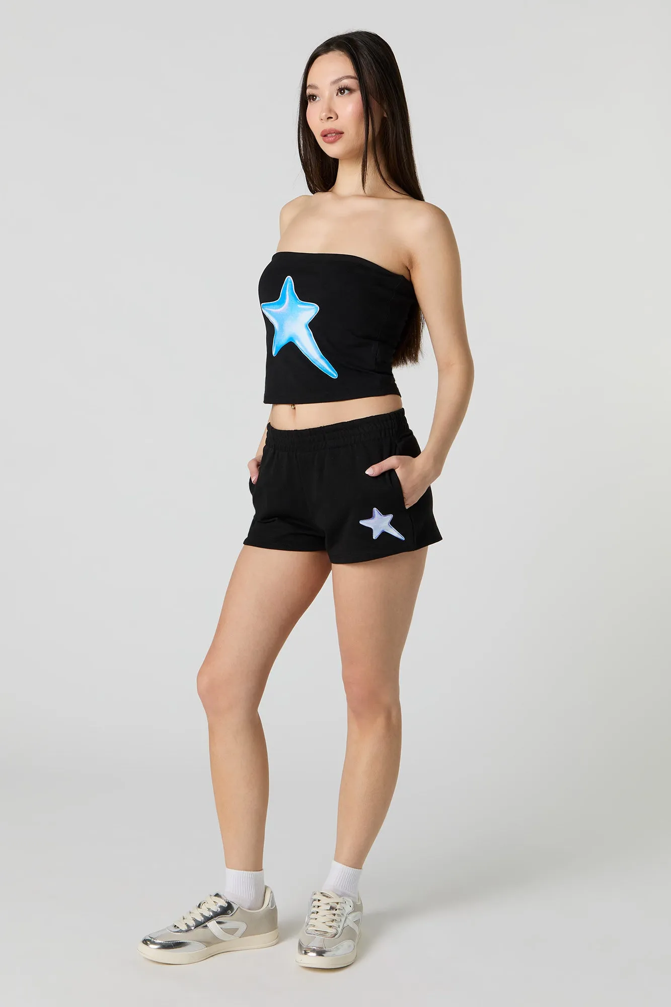 Graphic Fleece Short