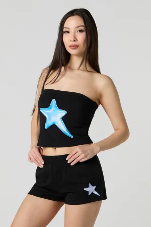 Graphic Fleece Short