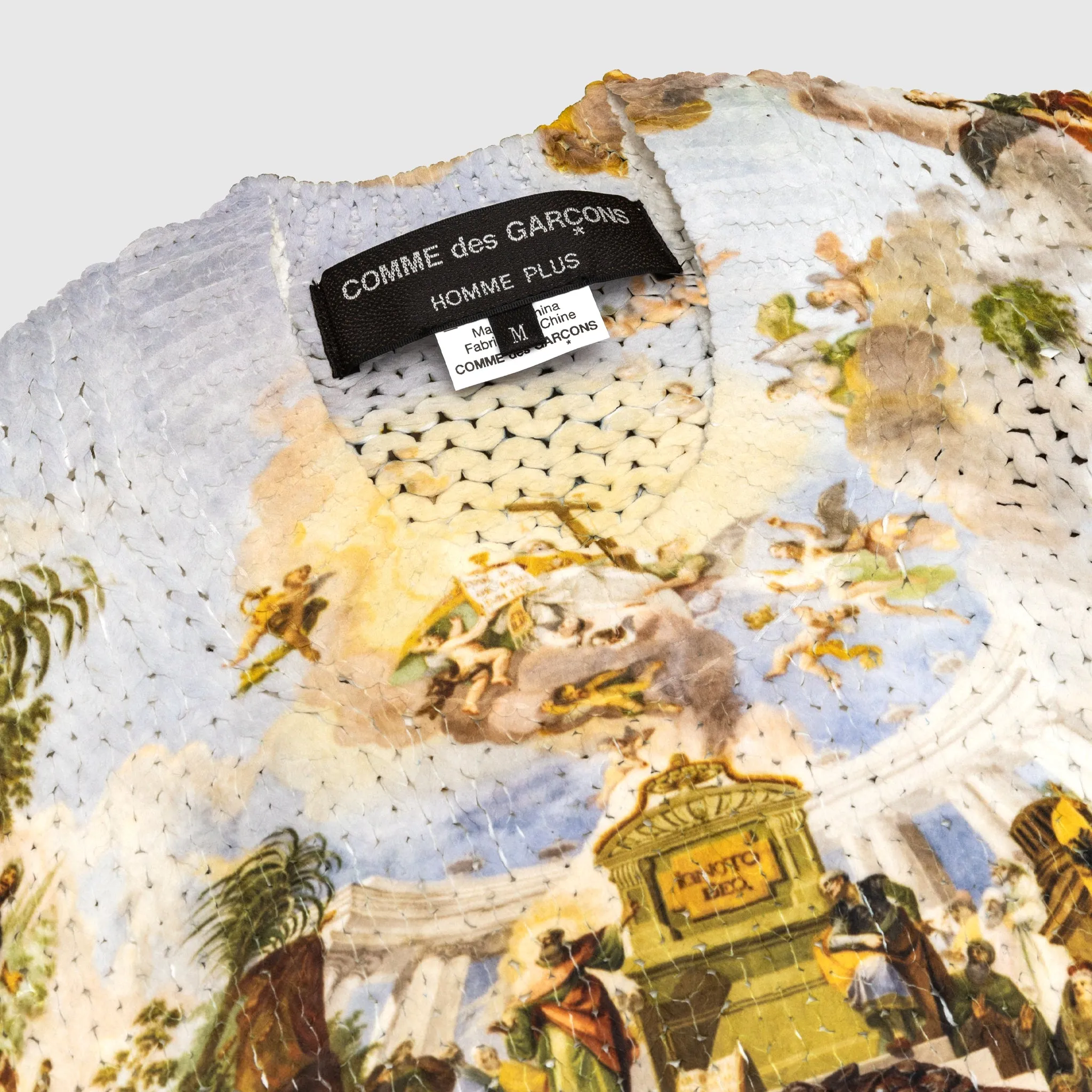 GRAPHIC PRINTED KNIT SWEATER