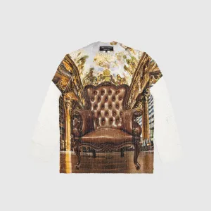 GRAPHIC PRINTED KNIT SWEATER