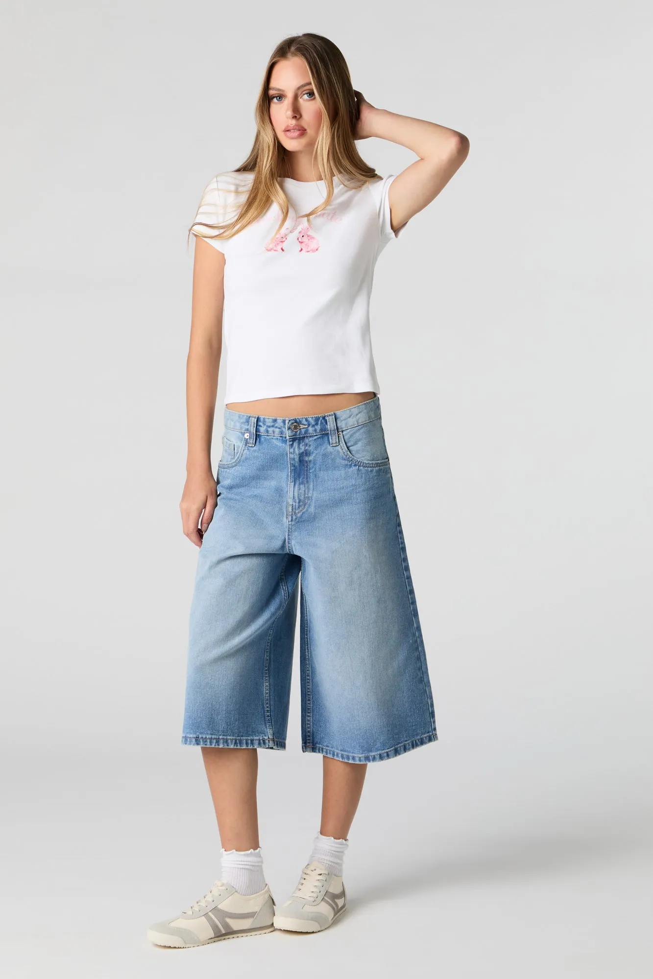 Graphic Ribbed T-Shirt