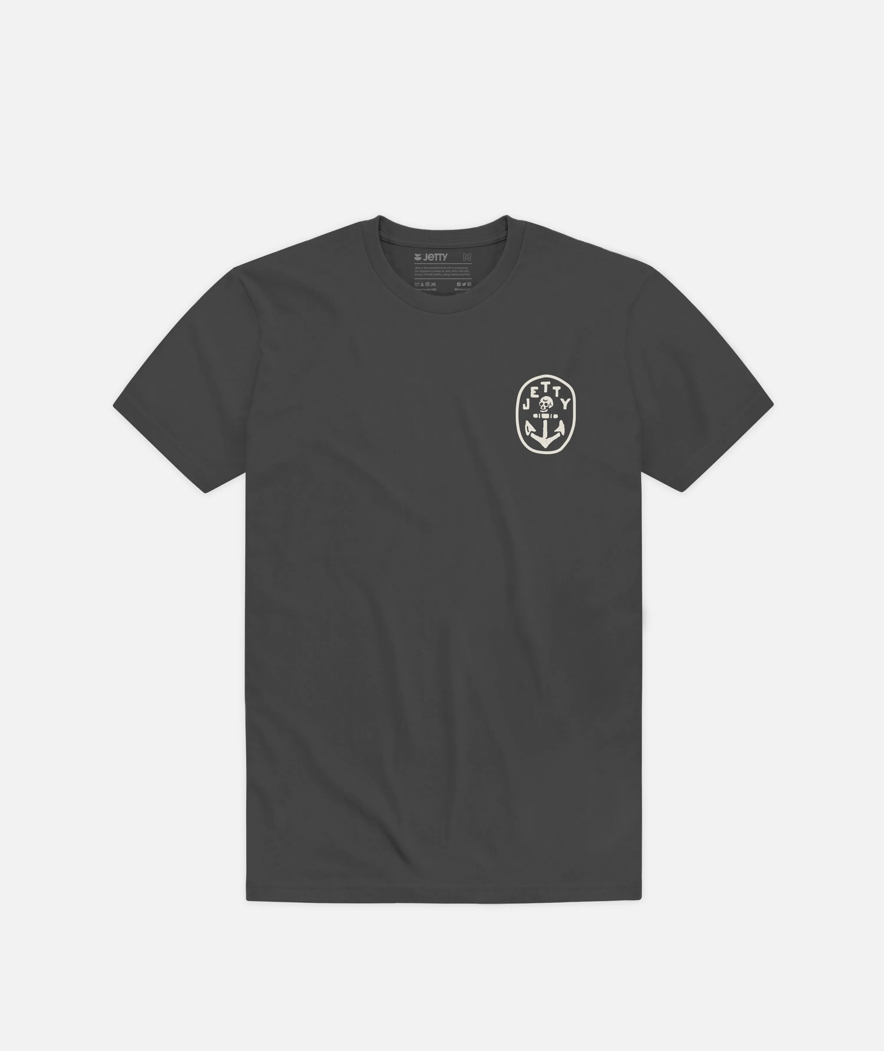Grom No Man's Land Tee - Charcoal