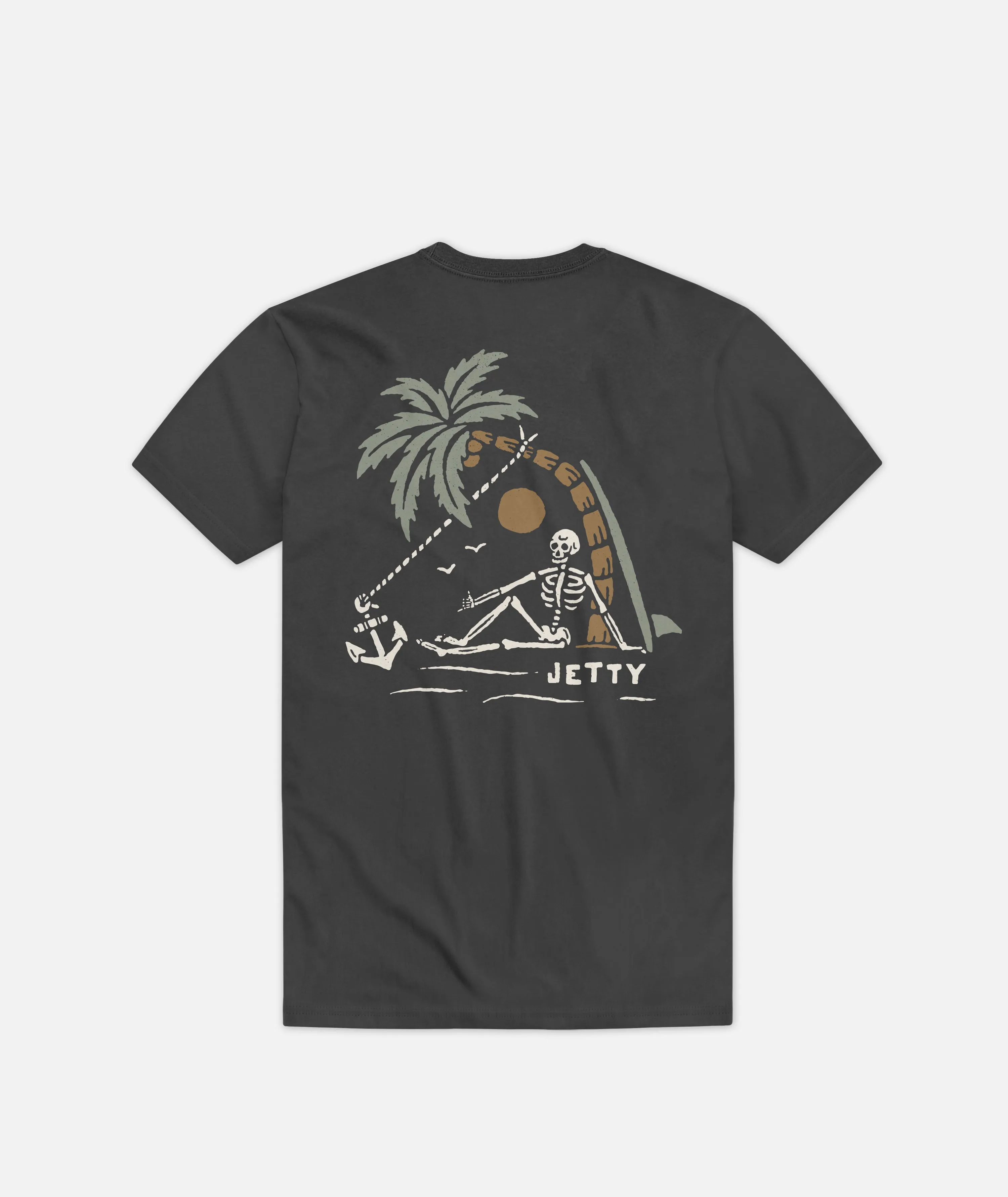 Grom No Man's Land Tee - Charcoal