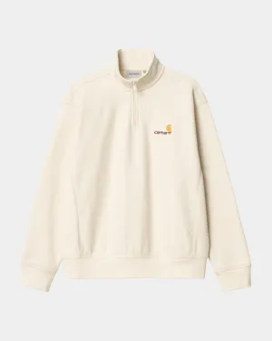 Half Zip American Script Sweatshirt | Natural