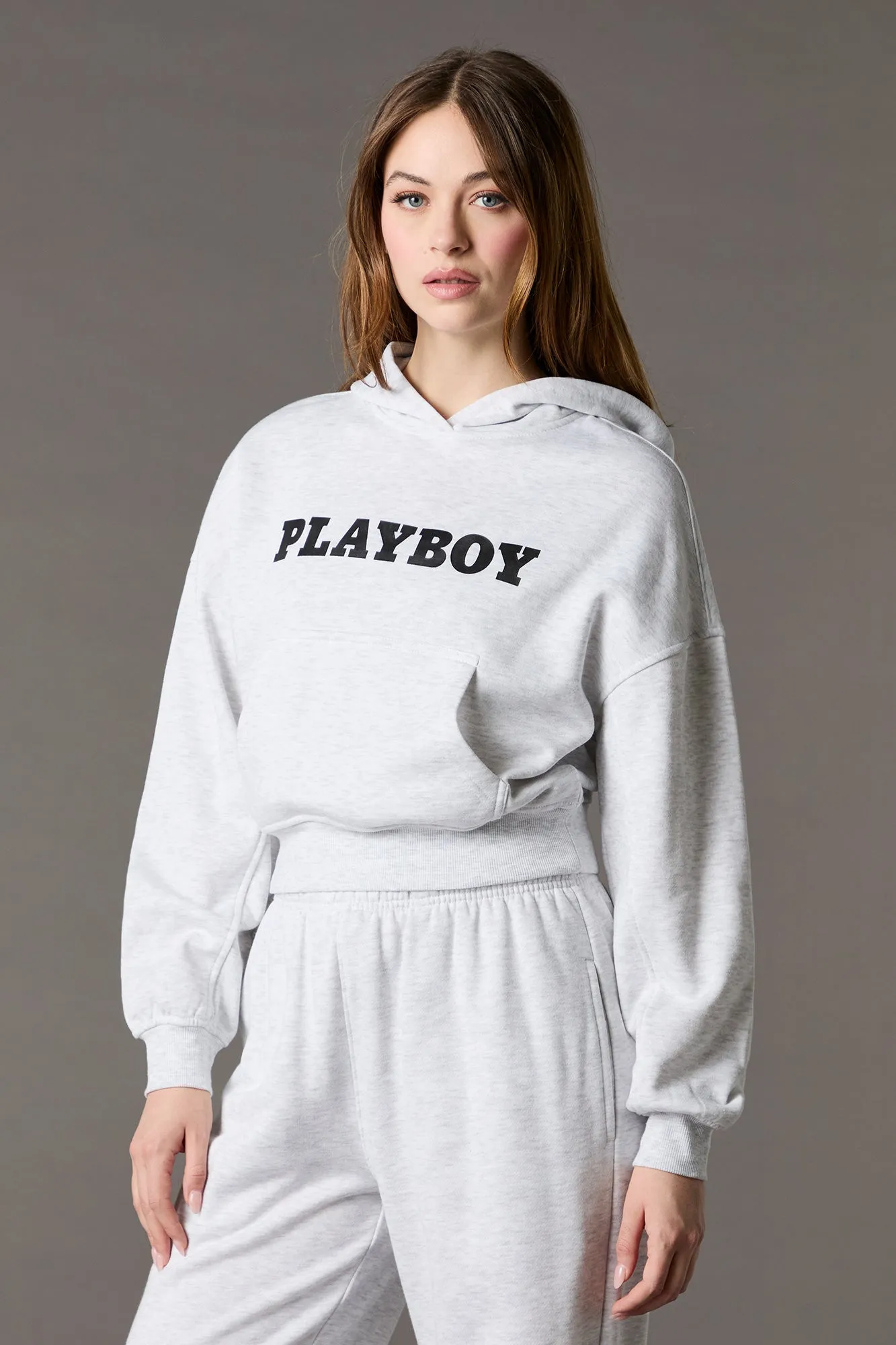 Haut à capuchon à imprimé Playboy