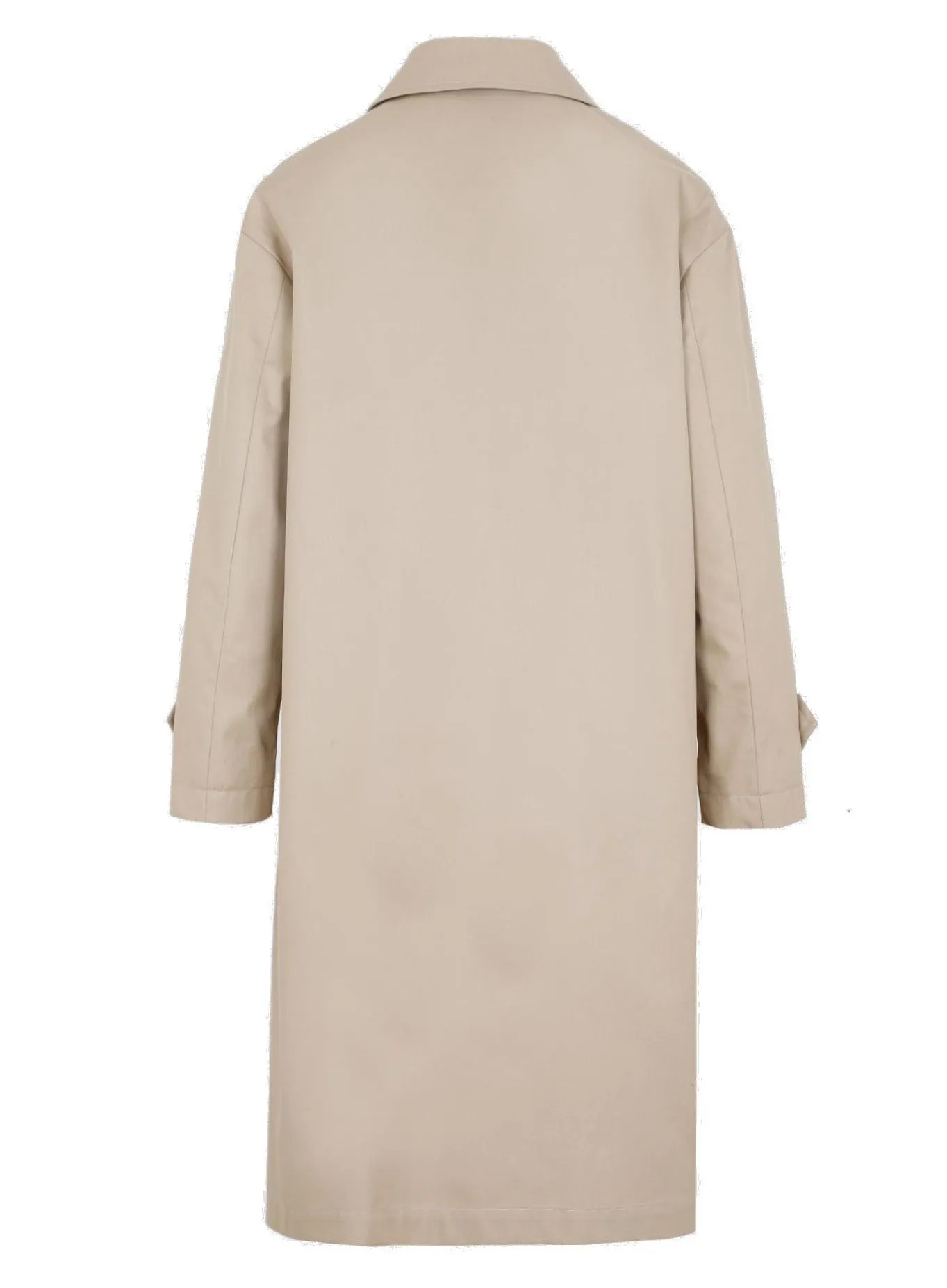 Herno Scarf-Detailed Double-Breasted Trench Coat