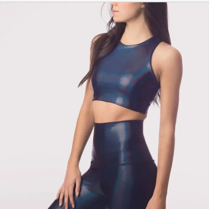 Hologram Shimmer Crop Top