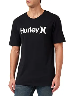 Hurley Herren Evd WSH OAO Solid Ss T-Shirt. Schwarz Kombi. L