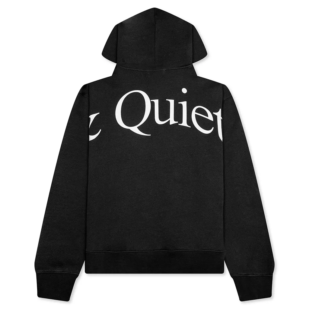 Jumbo Wordmark Hoodie - Black