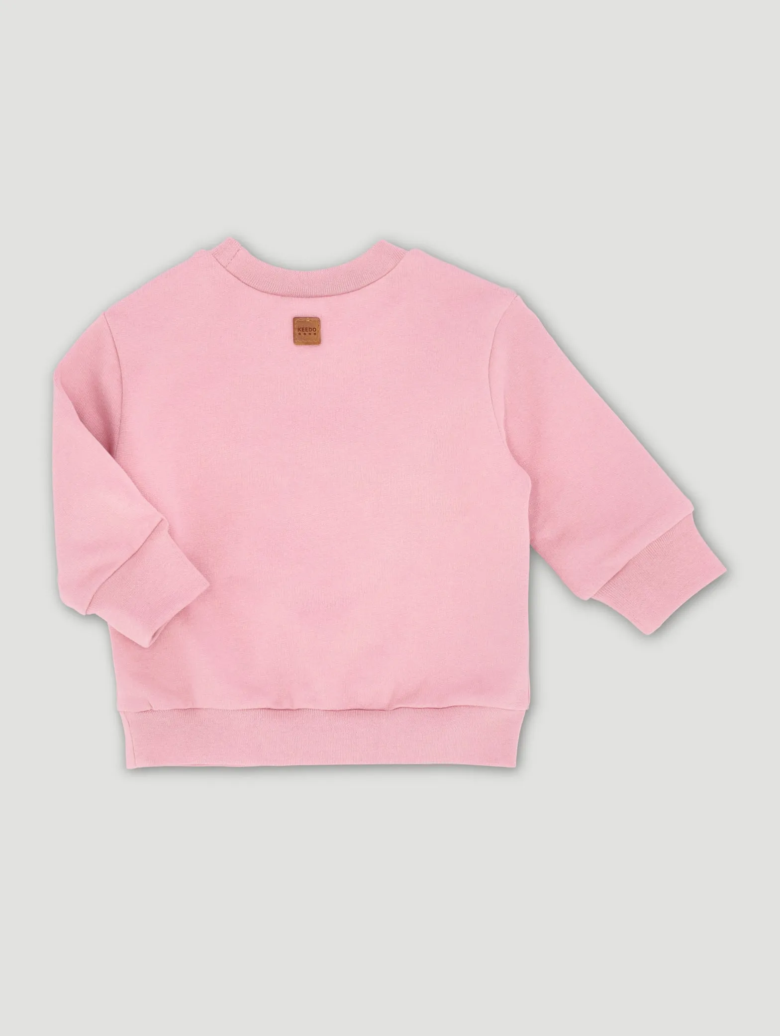 Keedo Baby Girls Pink Logo Sweat Top