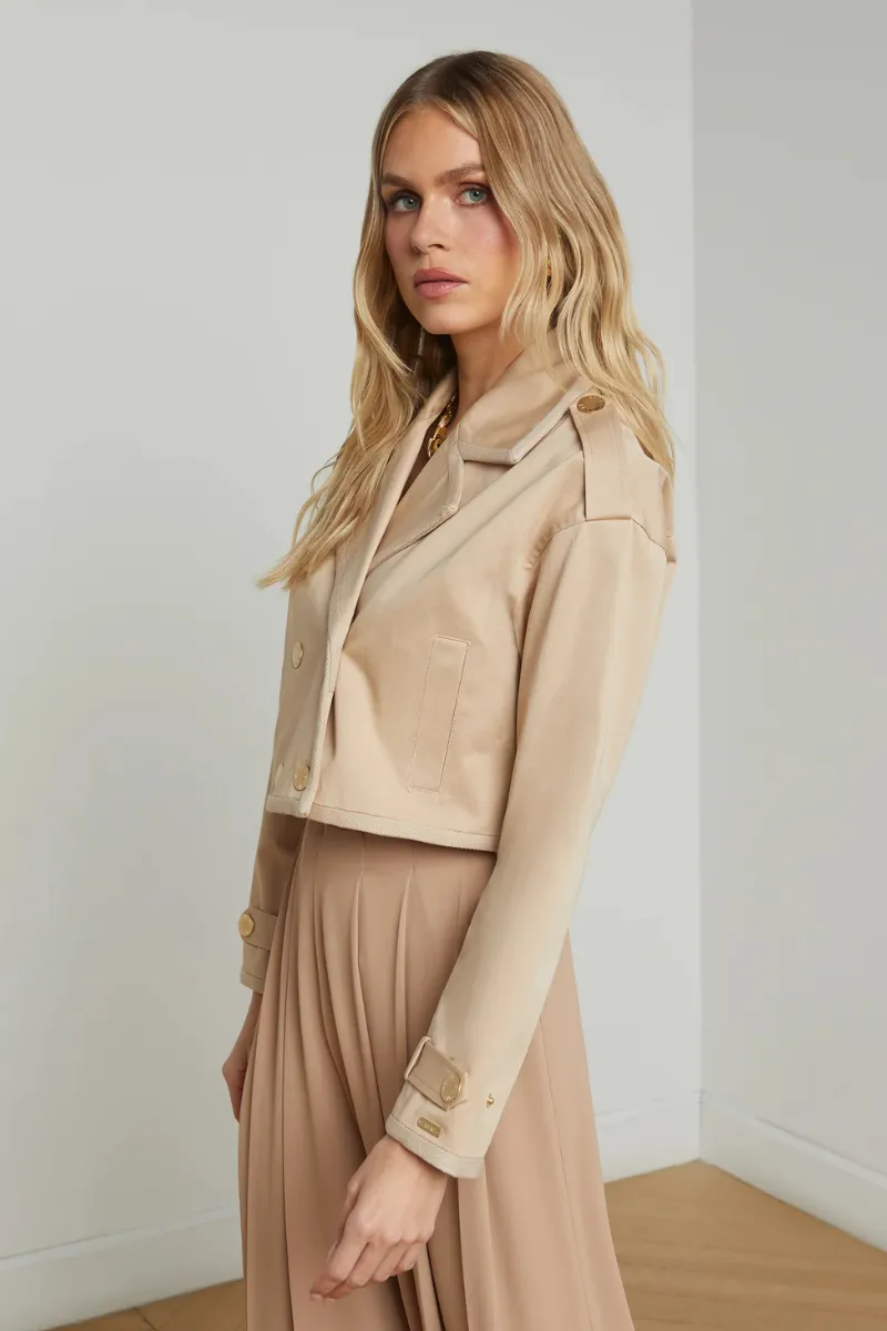 Kento Cropped Trench Coat