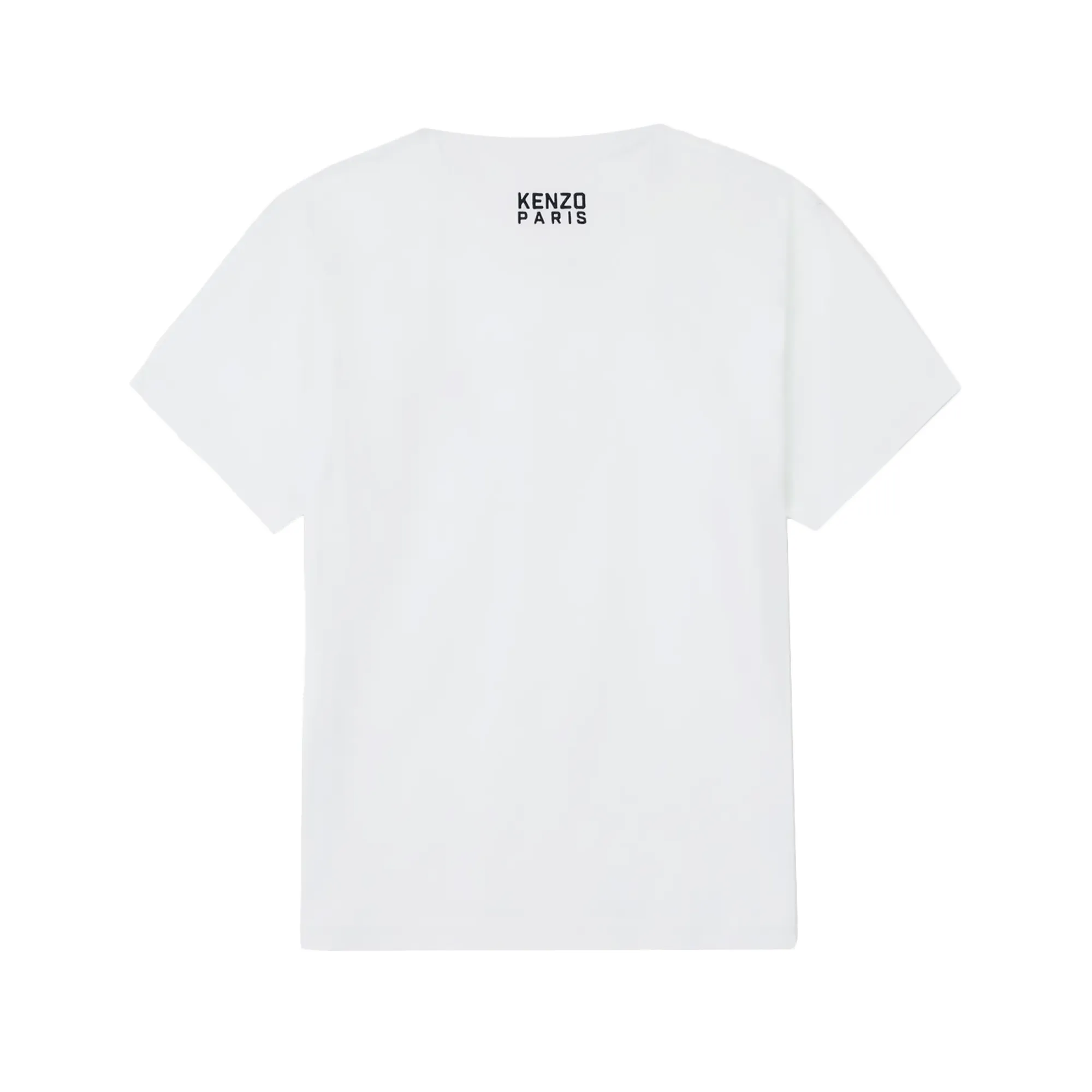 Kenzo Gots Kenzo Happy Tiger Embroidered Classic T-Shirt Off White FF55TS5274SG.02