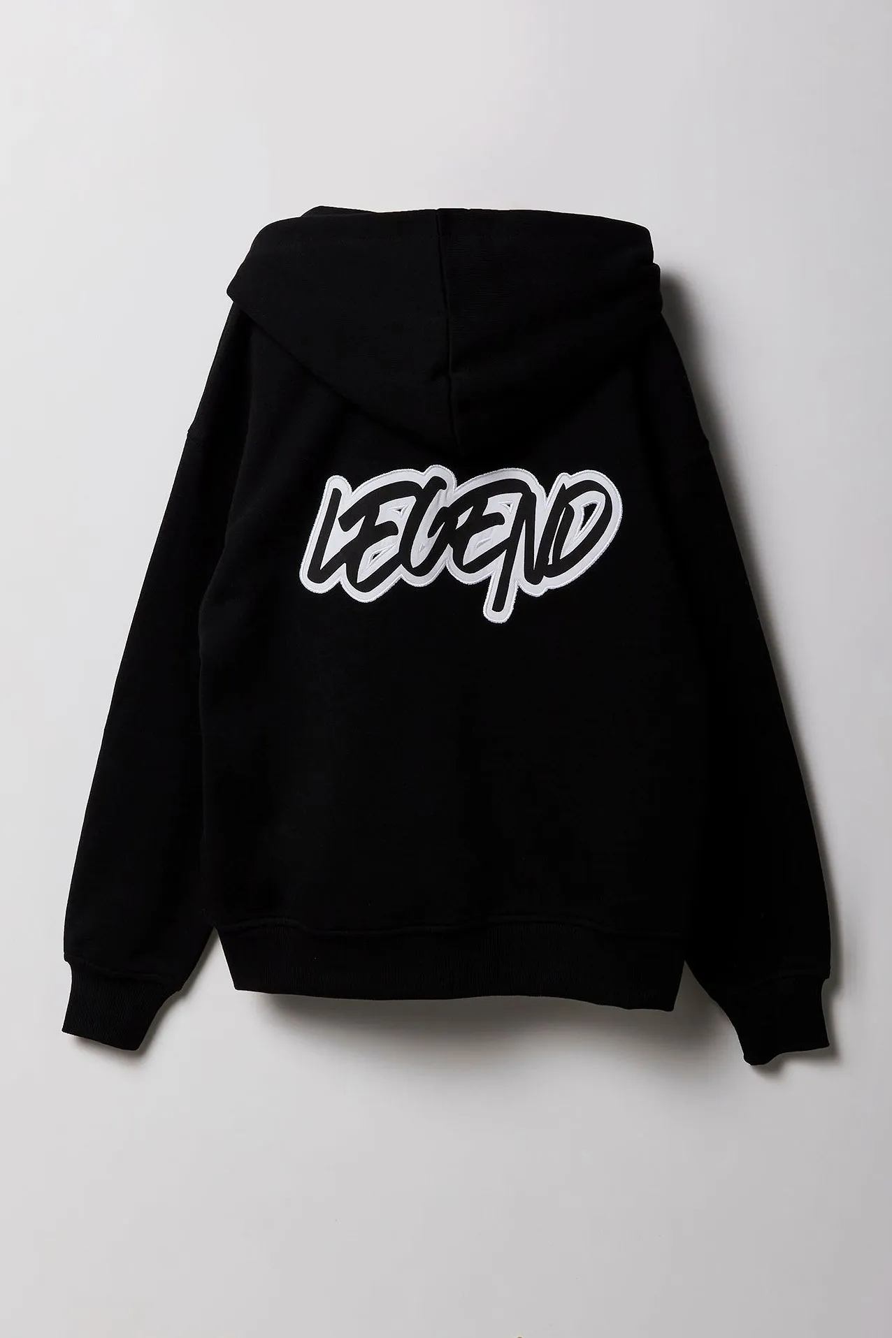Kids Legend Embroidered Zip-Up Fleece Hoodie