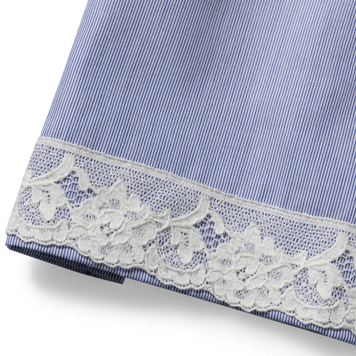 Lace Trim D Shirt 'Navy'