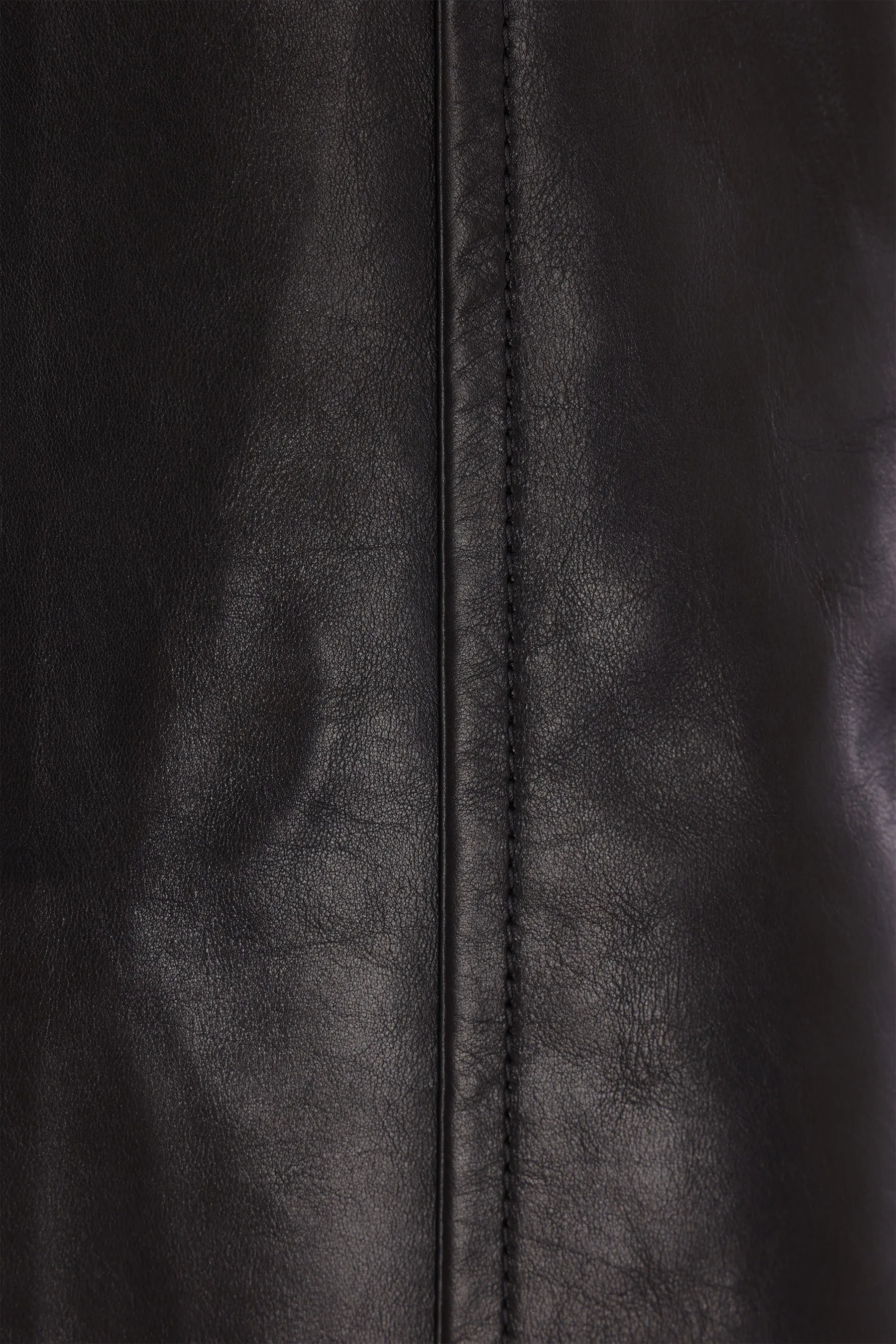 leather full-zip jacket