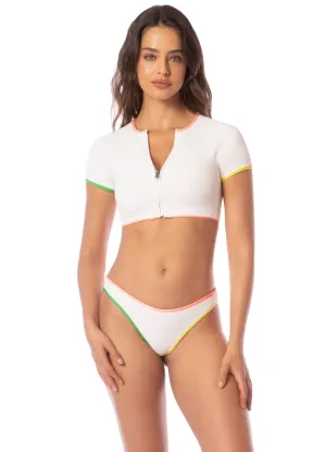 Maaji Coco Loco Sedona Swim Crop Top Bikini Top
