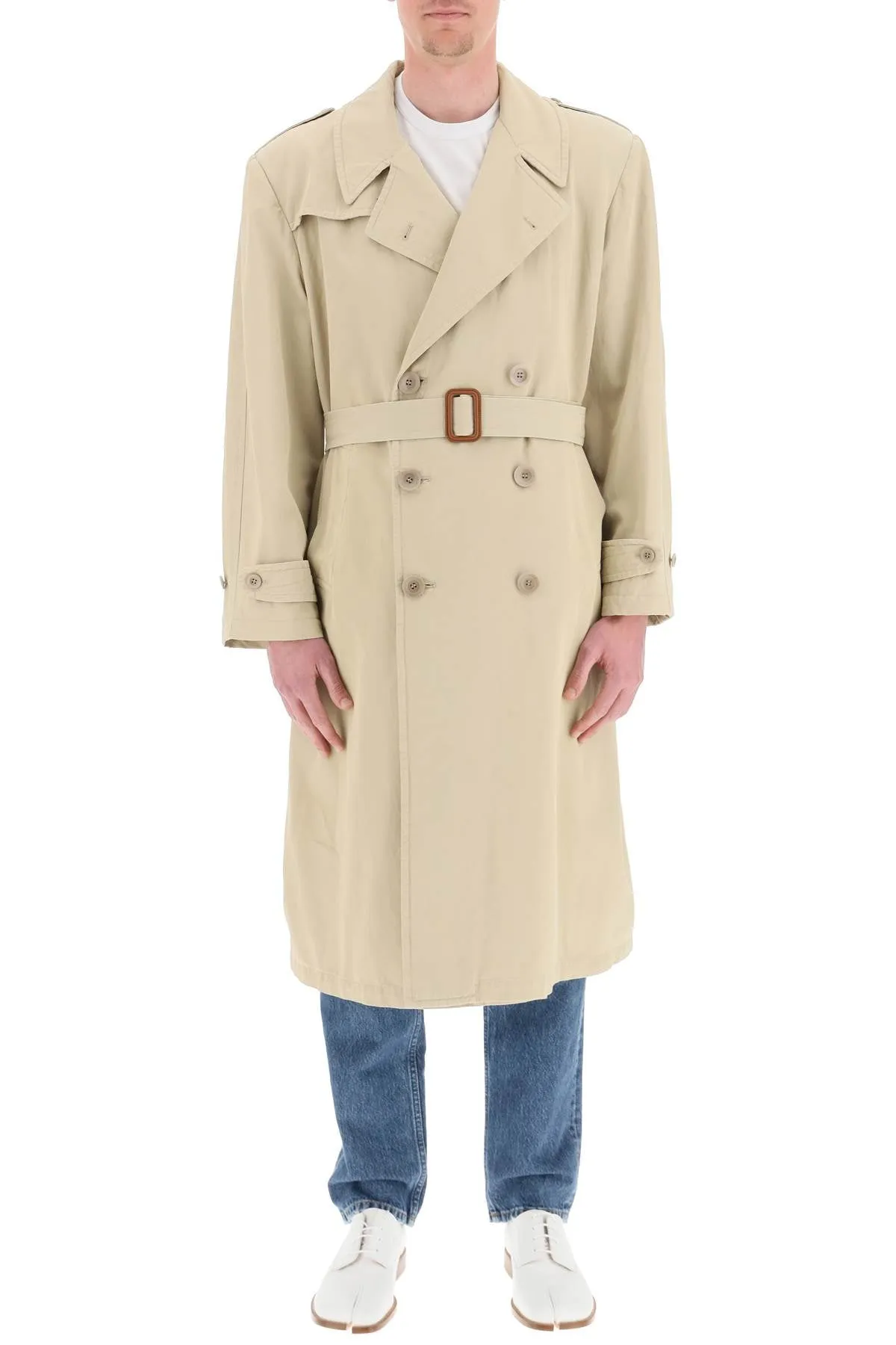 Maison Margiela Double-Breasted Trench Coat