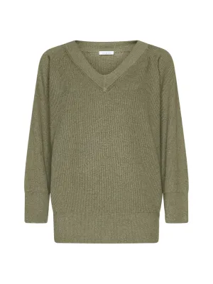 Malo V-Neck Knitted Raglan-Sleeve Jumper