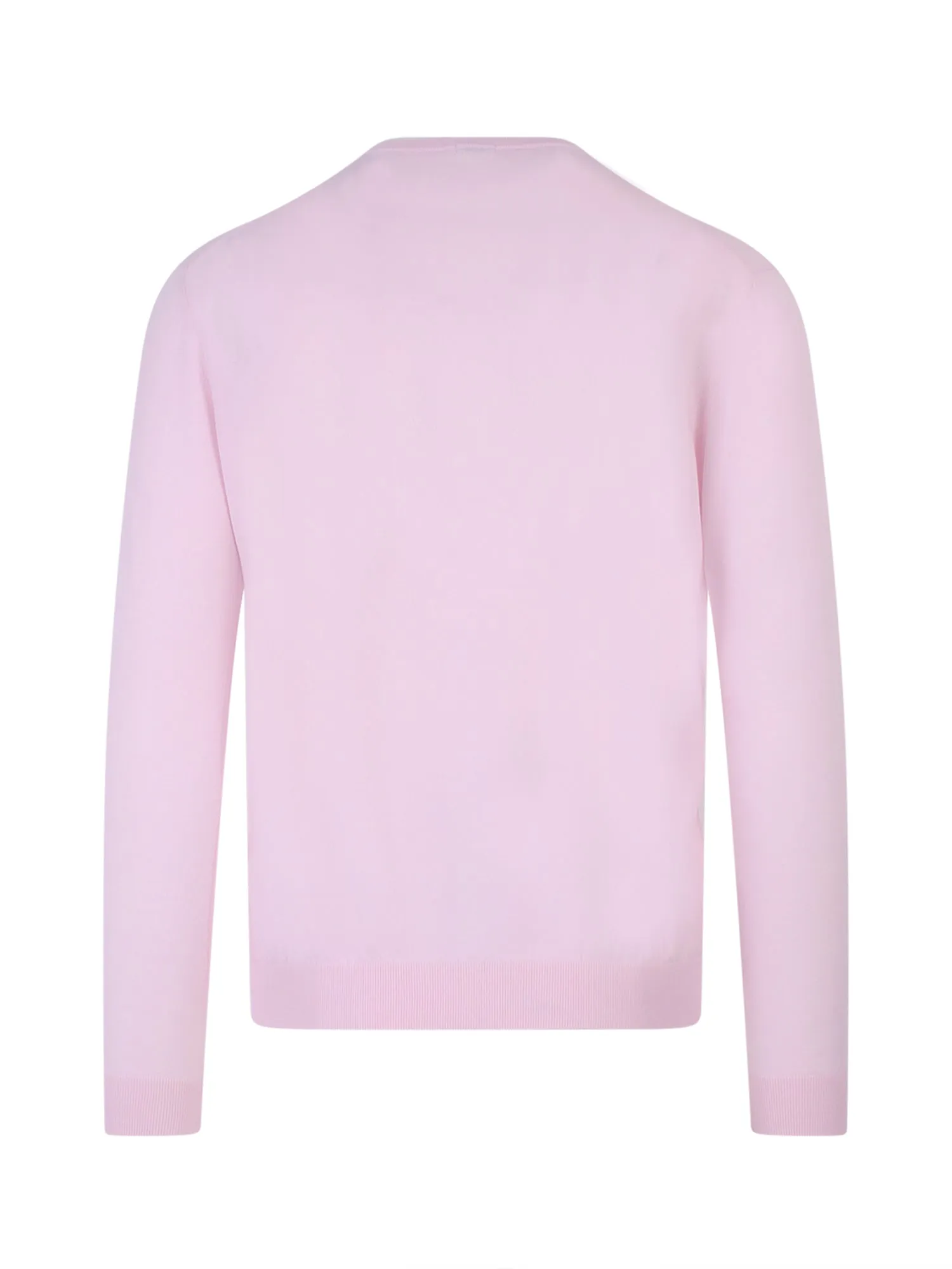 Malo V-Neck Ribbed Knit Long Sleeved Sweater
