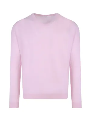 Malo V-Neck Ribbed Knit Long Sleeved Sweater