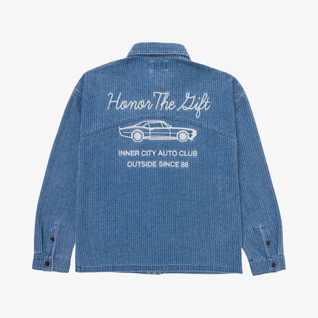 mens honor the gift inc cover shirt (indigo)