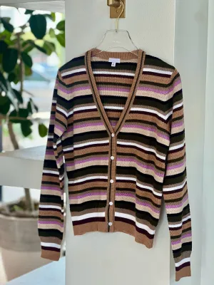 Mi89139 Minnie Rose Striped Cardigan