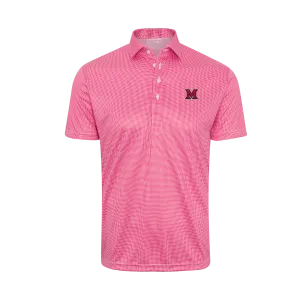 Miami Ohio Semi-Spread Collar Red Houndstooth