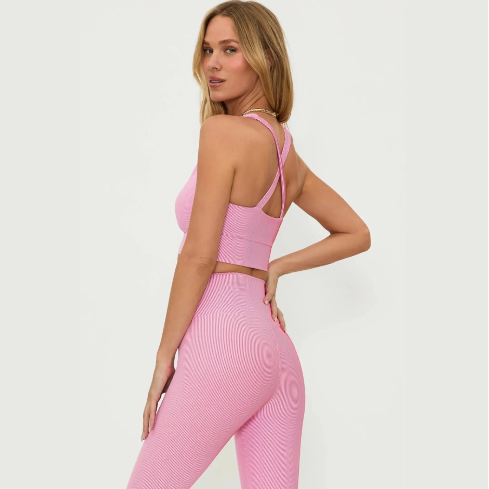 Mindy Top - Candy Cane Two Tone Rib