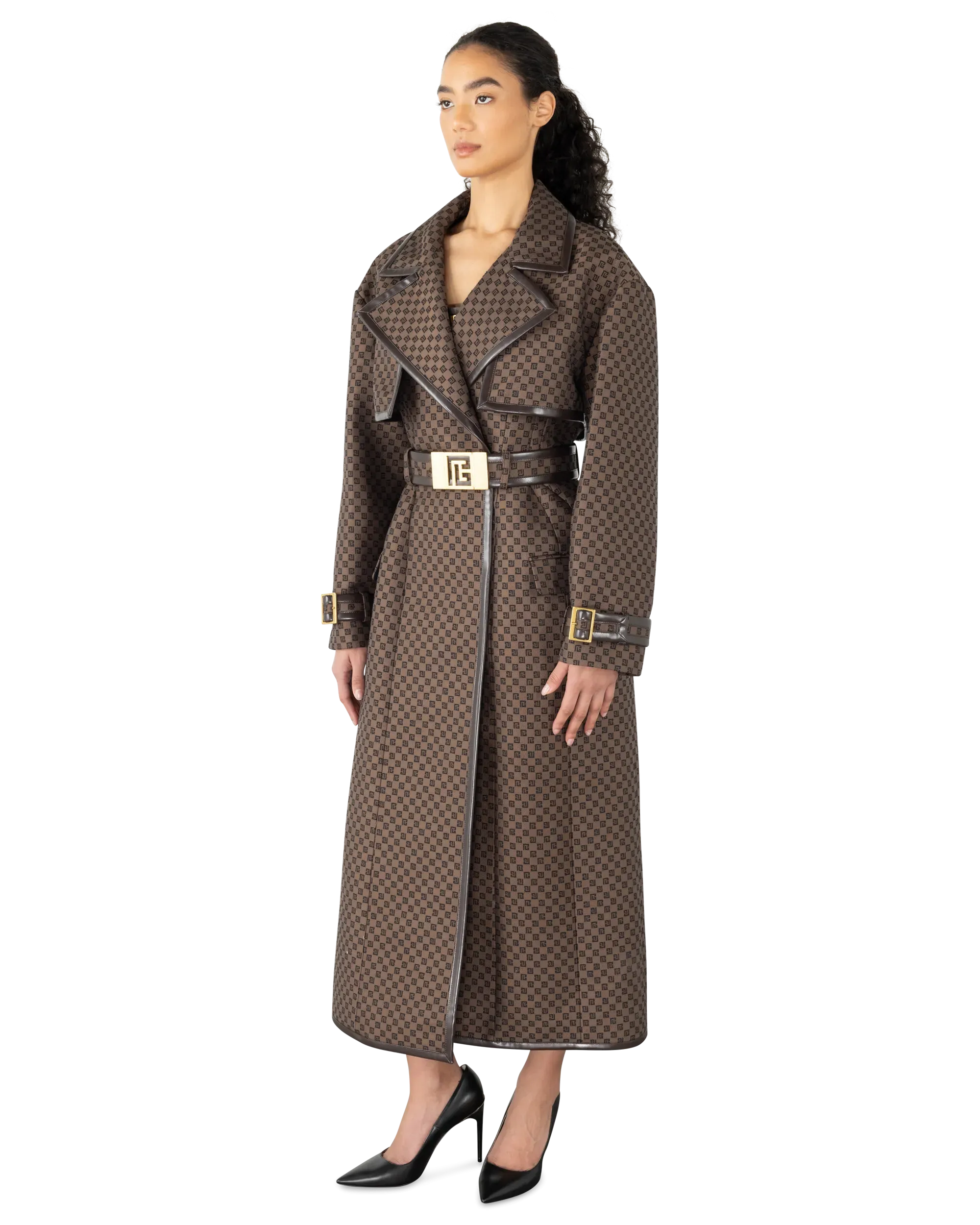Mini Monogram Jacquard Trench Coat