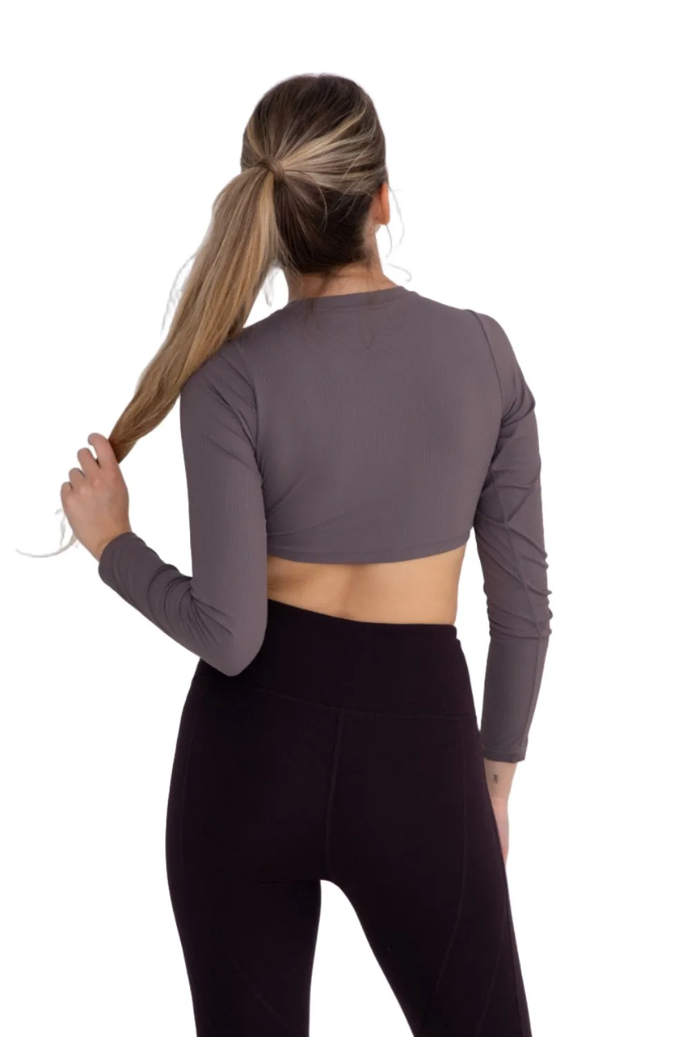 Mono B Long Sleeve Crop Top AT-A0691