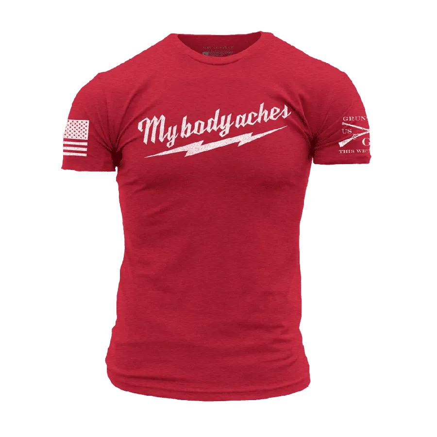 My Body Aches T-Shirt - Red
