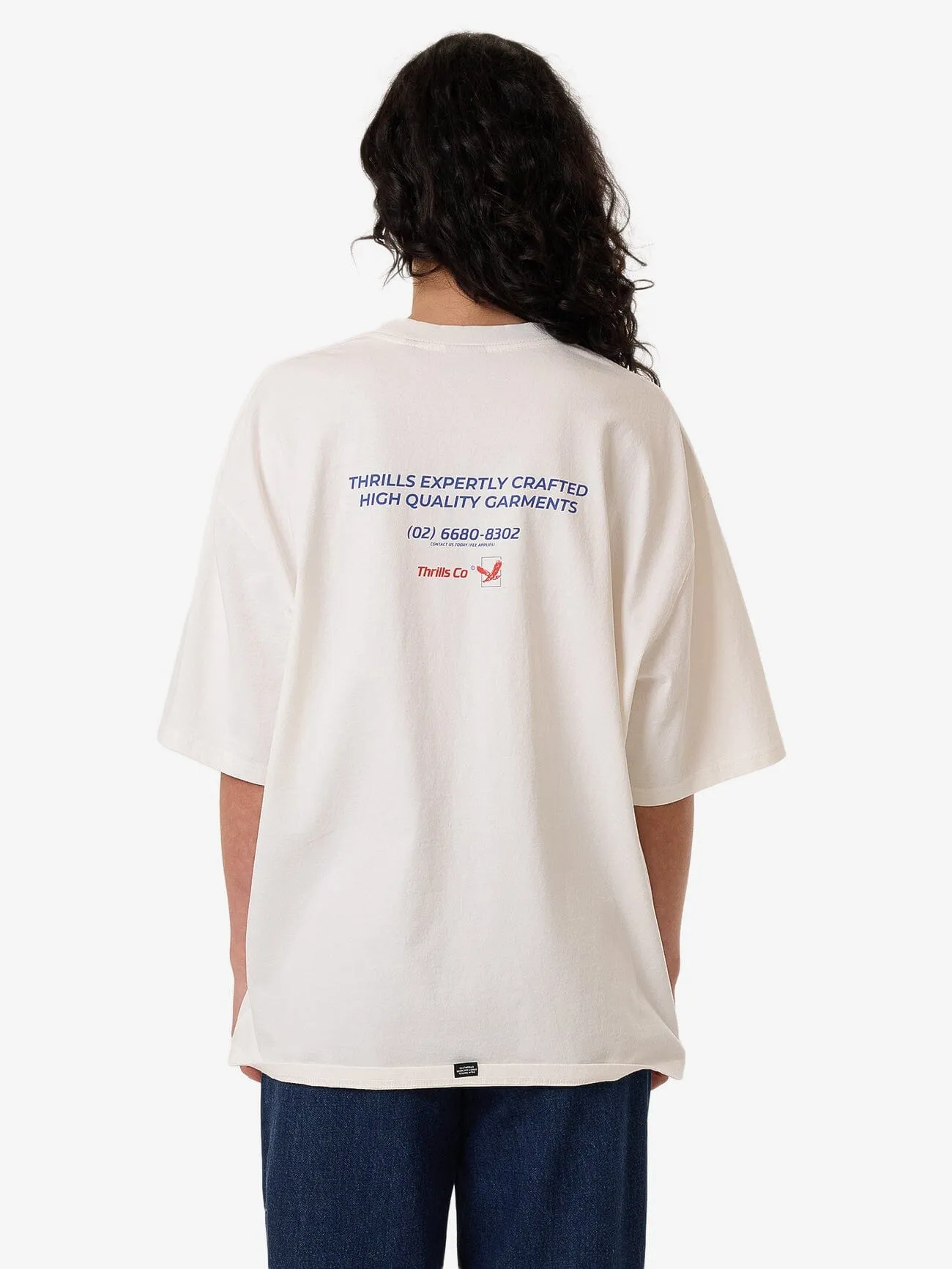 Navigate Oversized Tee - Chalk