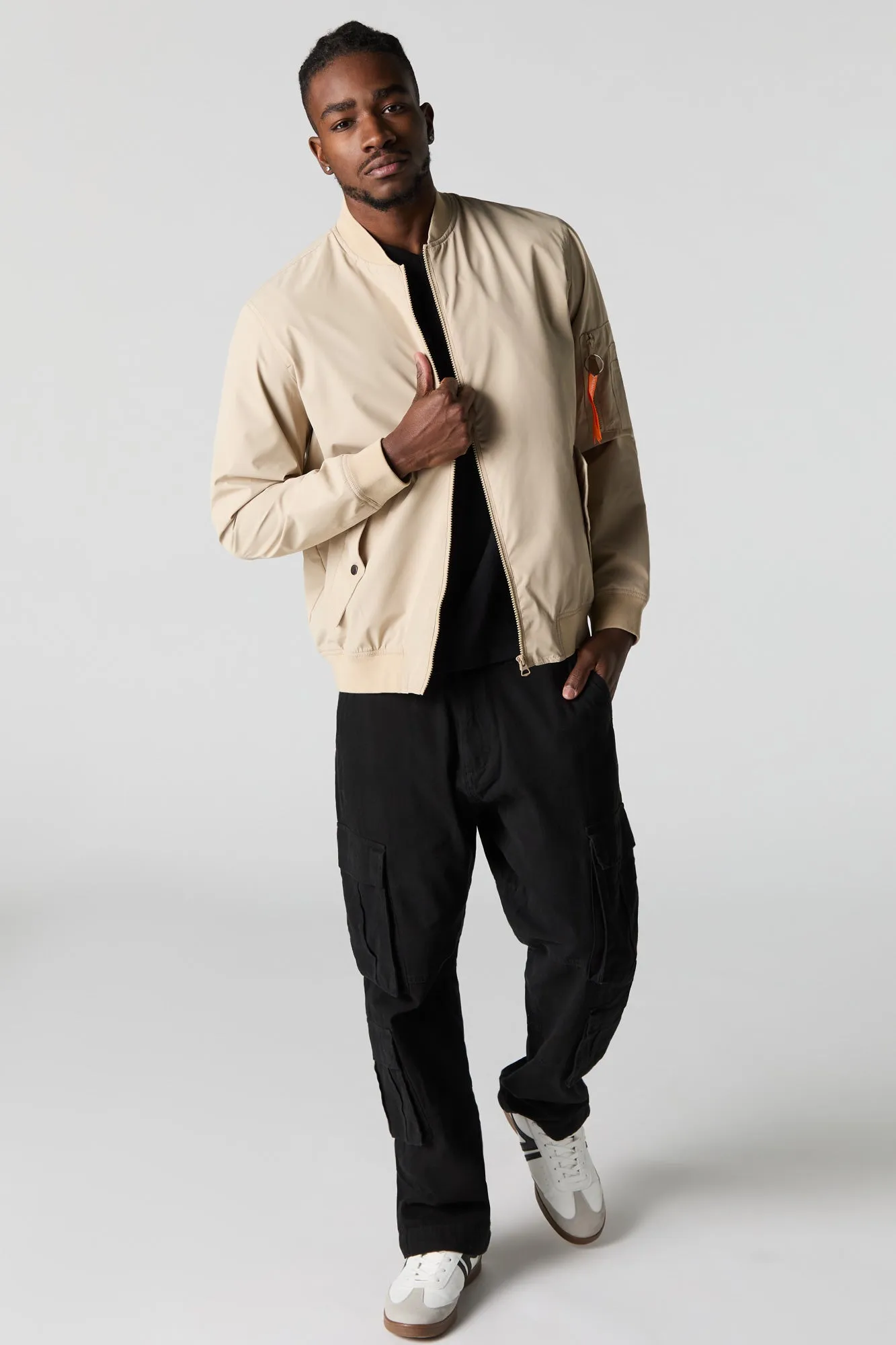 Nylon Bomber Jacket