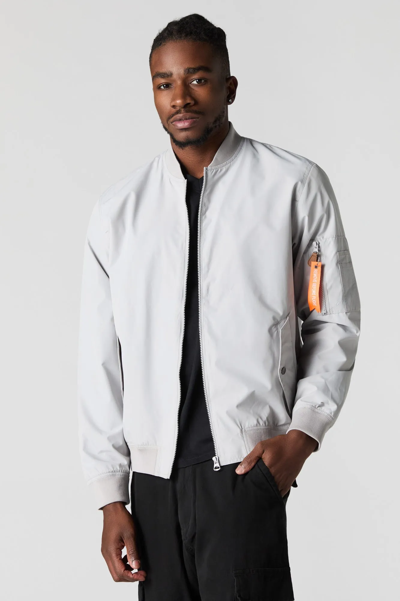 Nylon Bomber Jacket