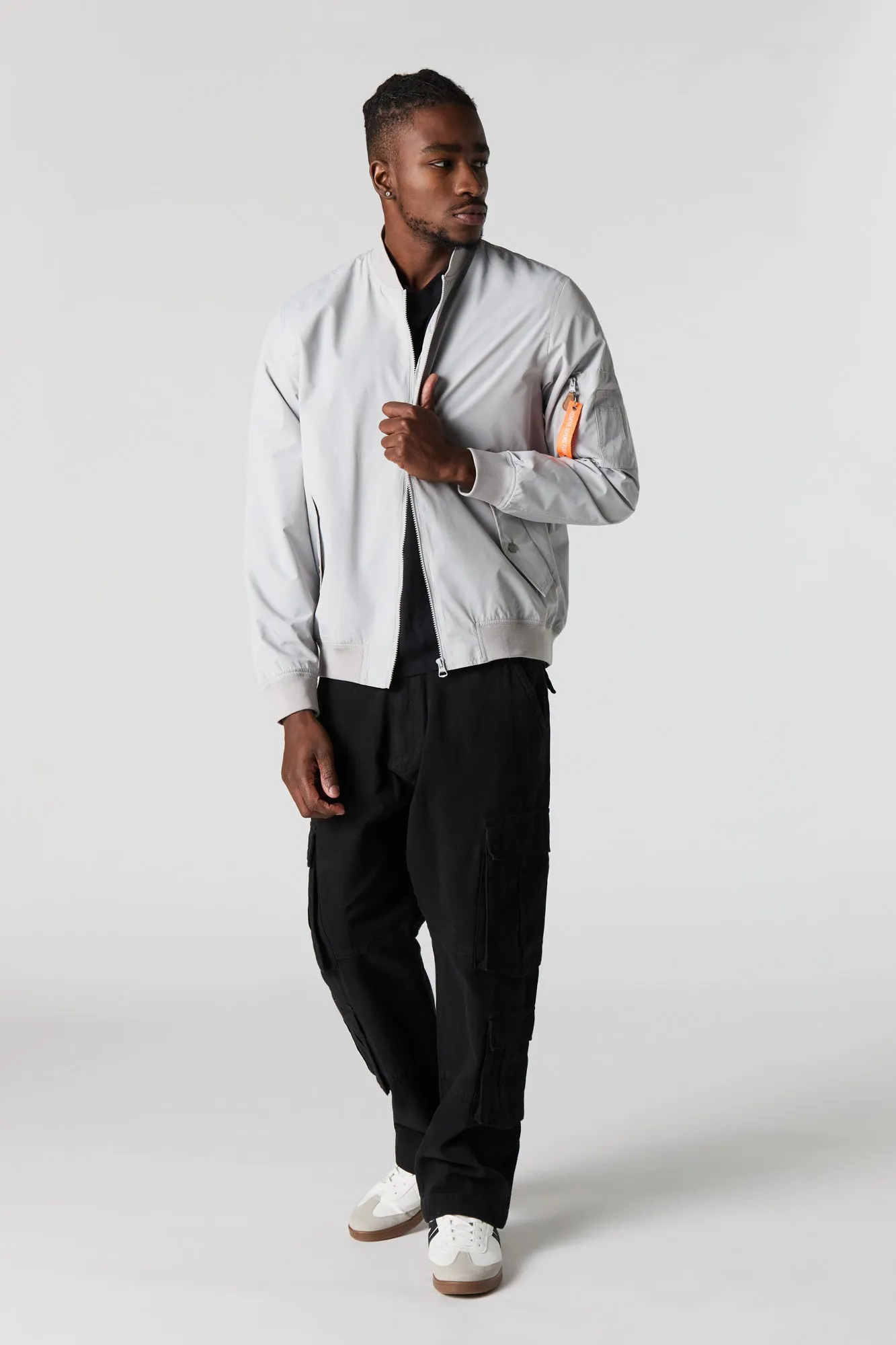 Nylon Bomber Jacket