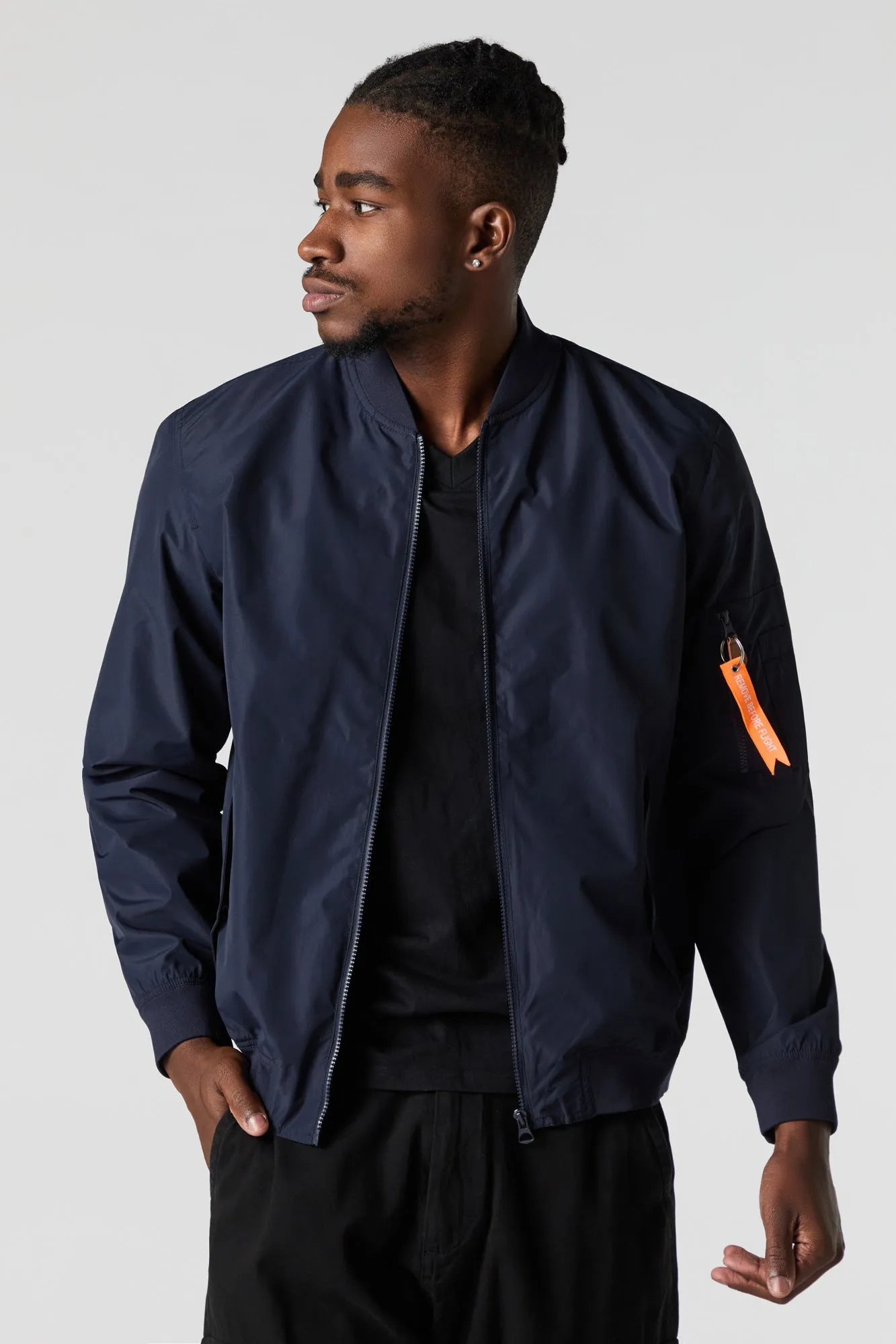Nylon Bomber Jacket
