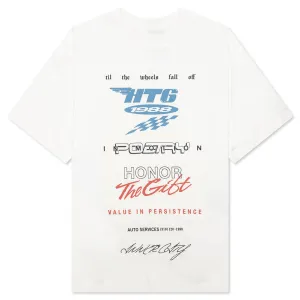 Persistence Race Tee - White