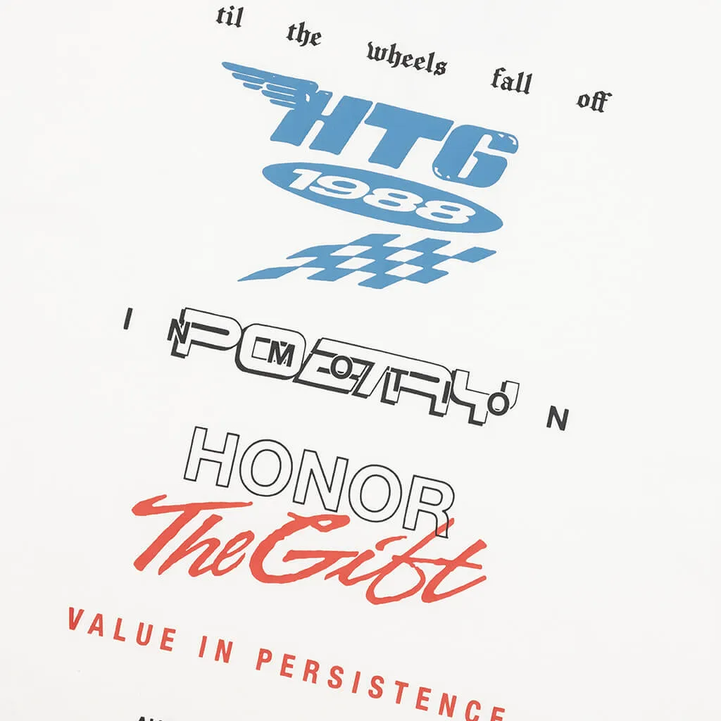 Persistence Race Tee - White
