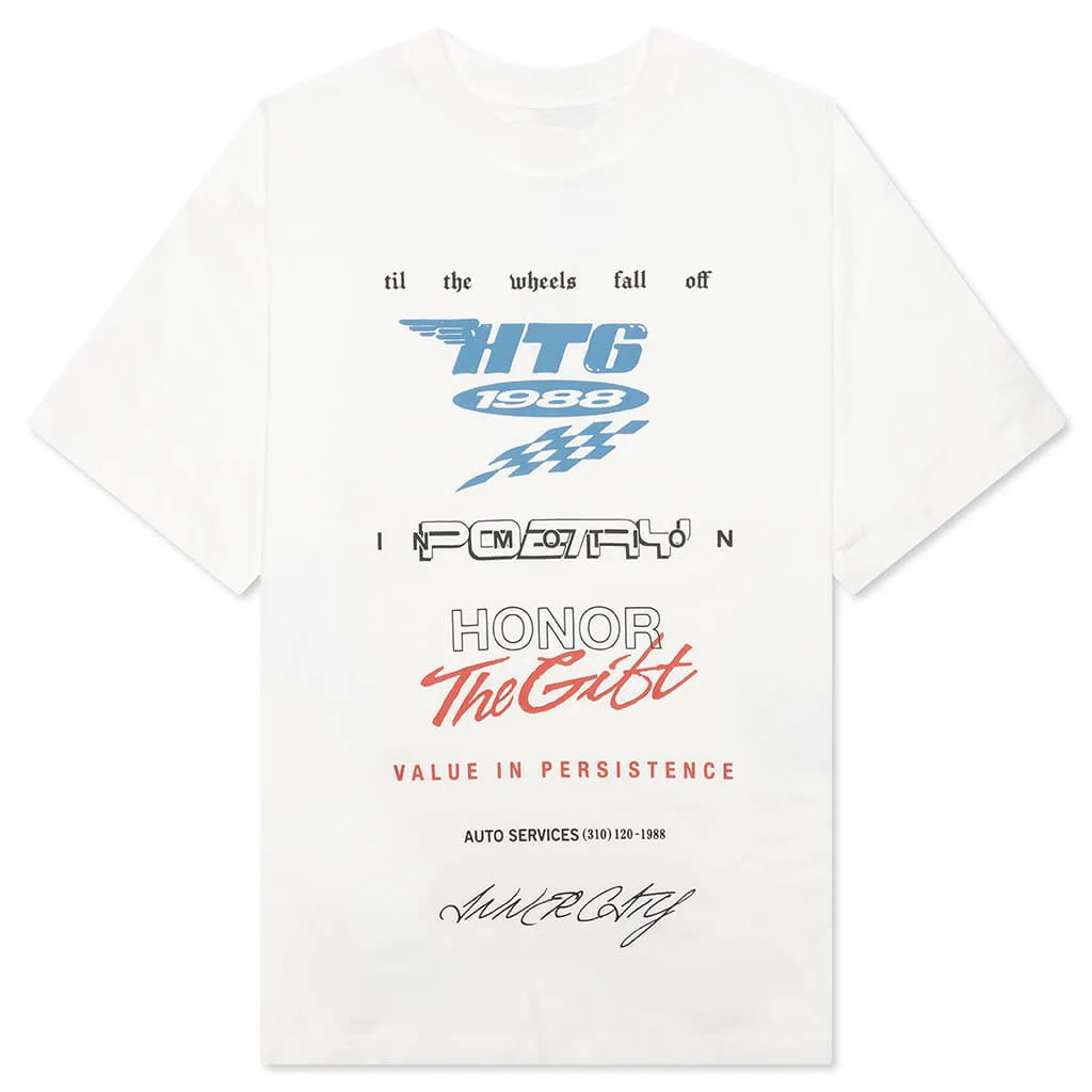 Persistence Race Tee - White