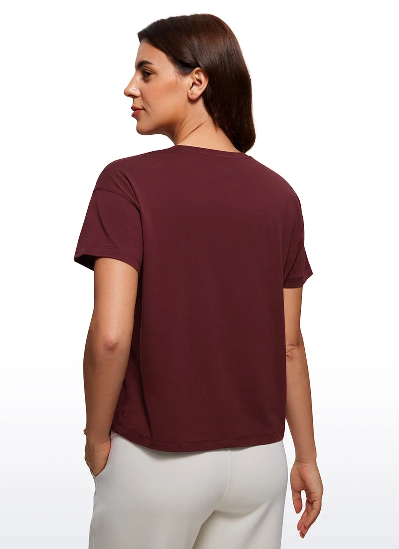 Pima Cotton Short Sleeves Loose Fit