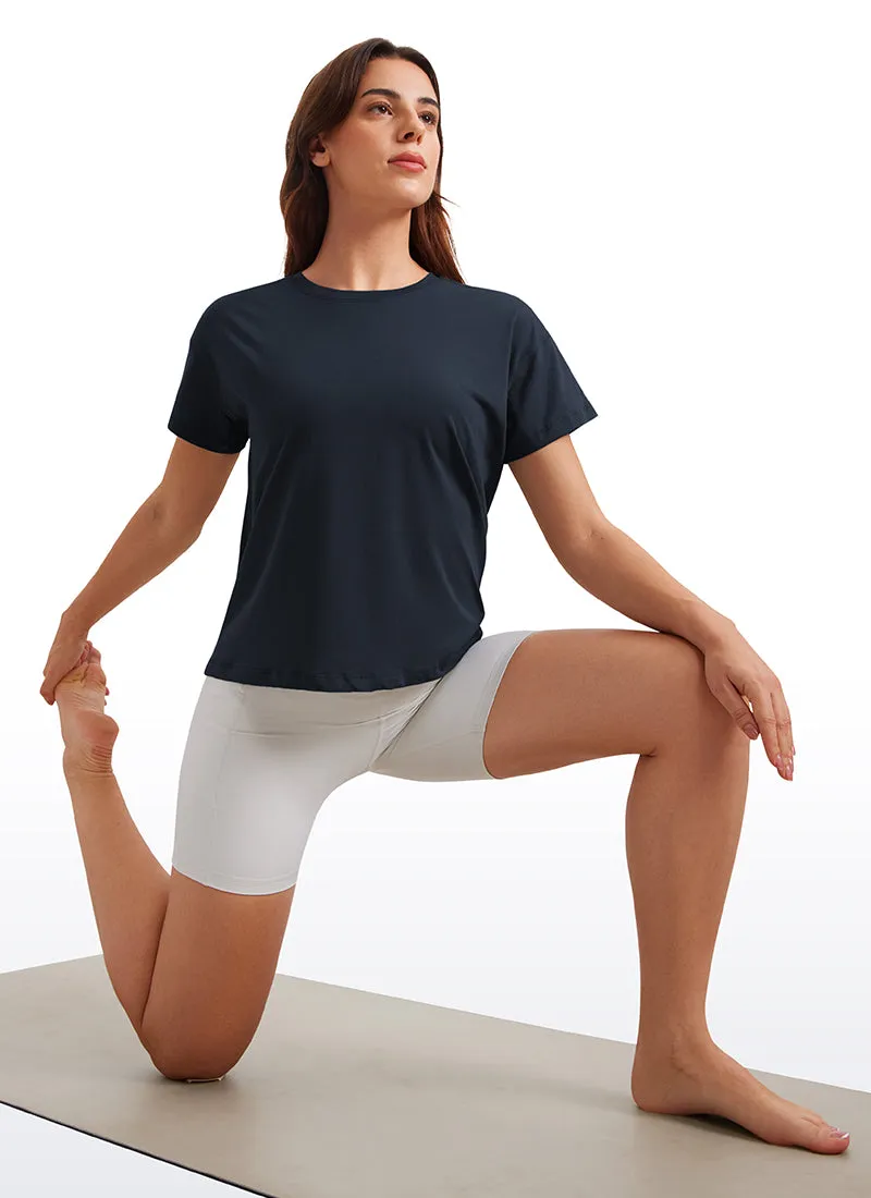 Pima Cotton Short Sleeves Loose Fit