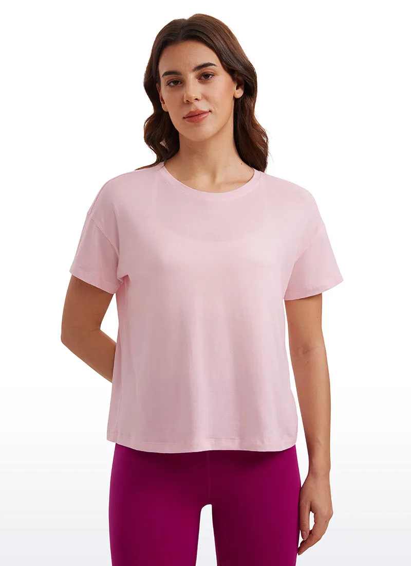 Pima Cotton Short Sleeves Loose Fit