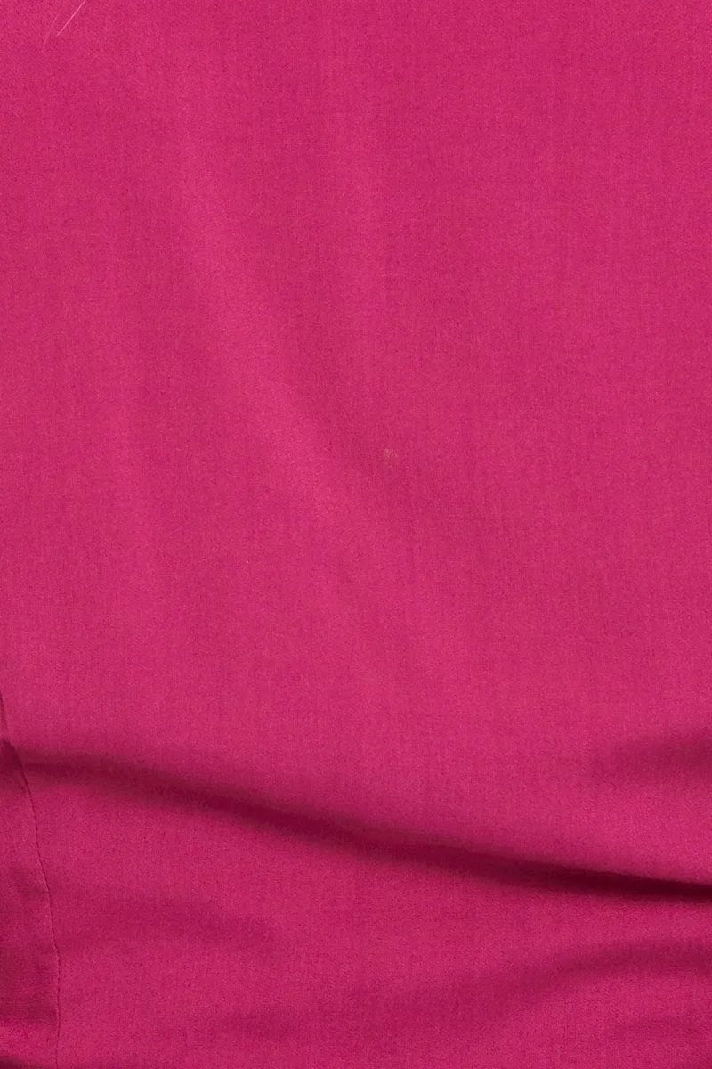 Pink Crop Bolero Short Sleeve