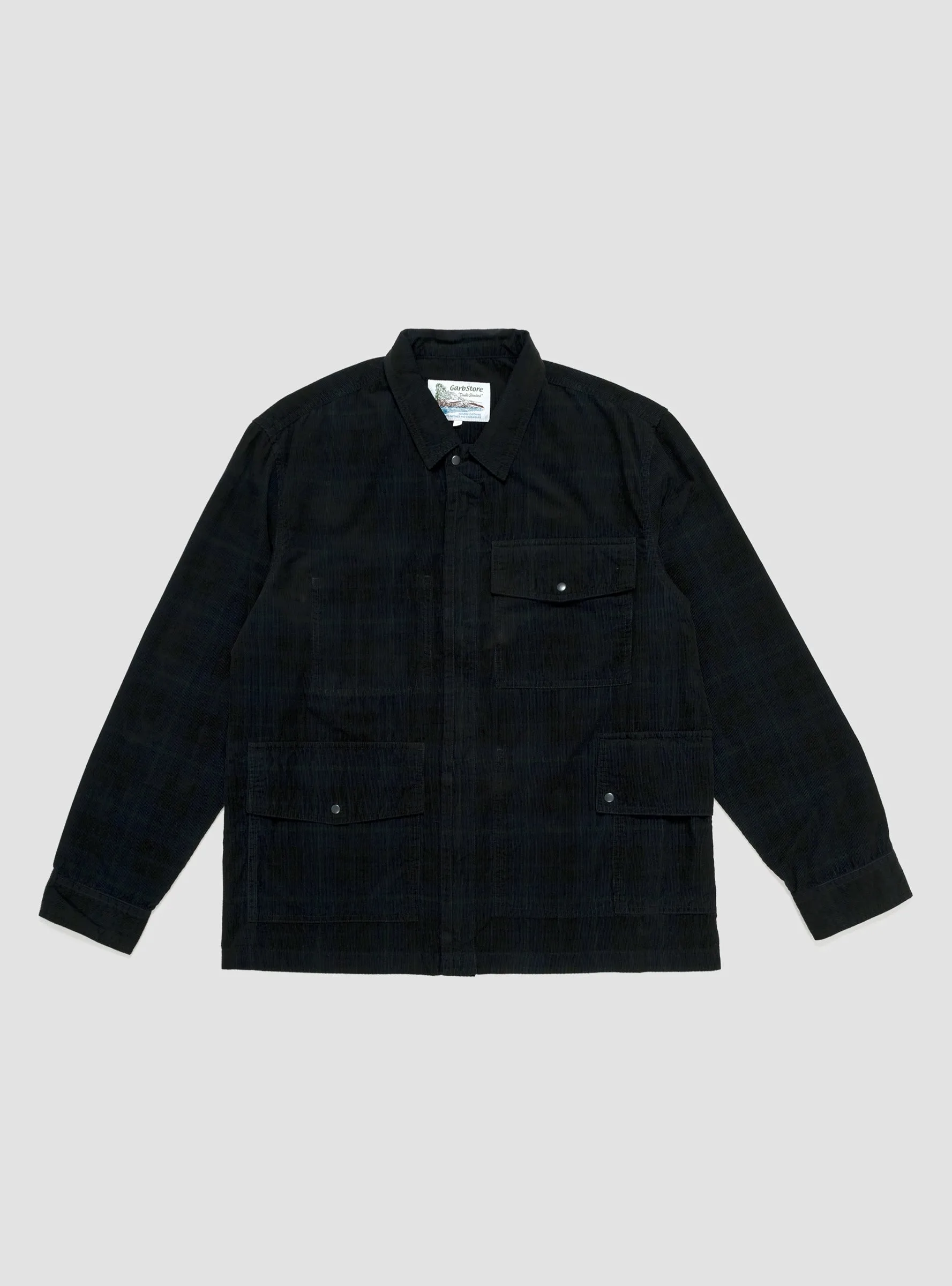 Plaid Corduroy Zip Jacket