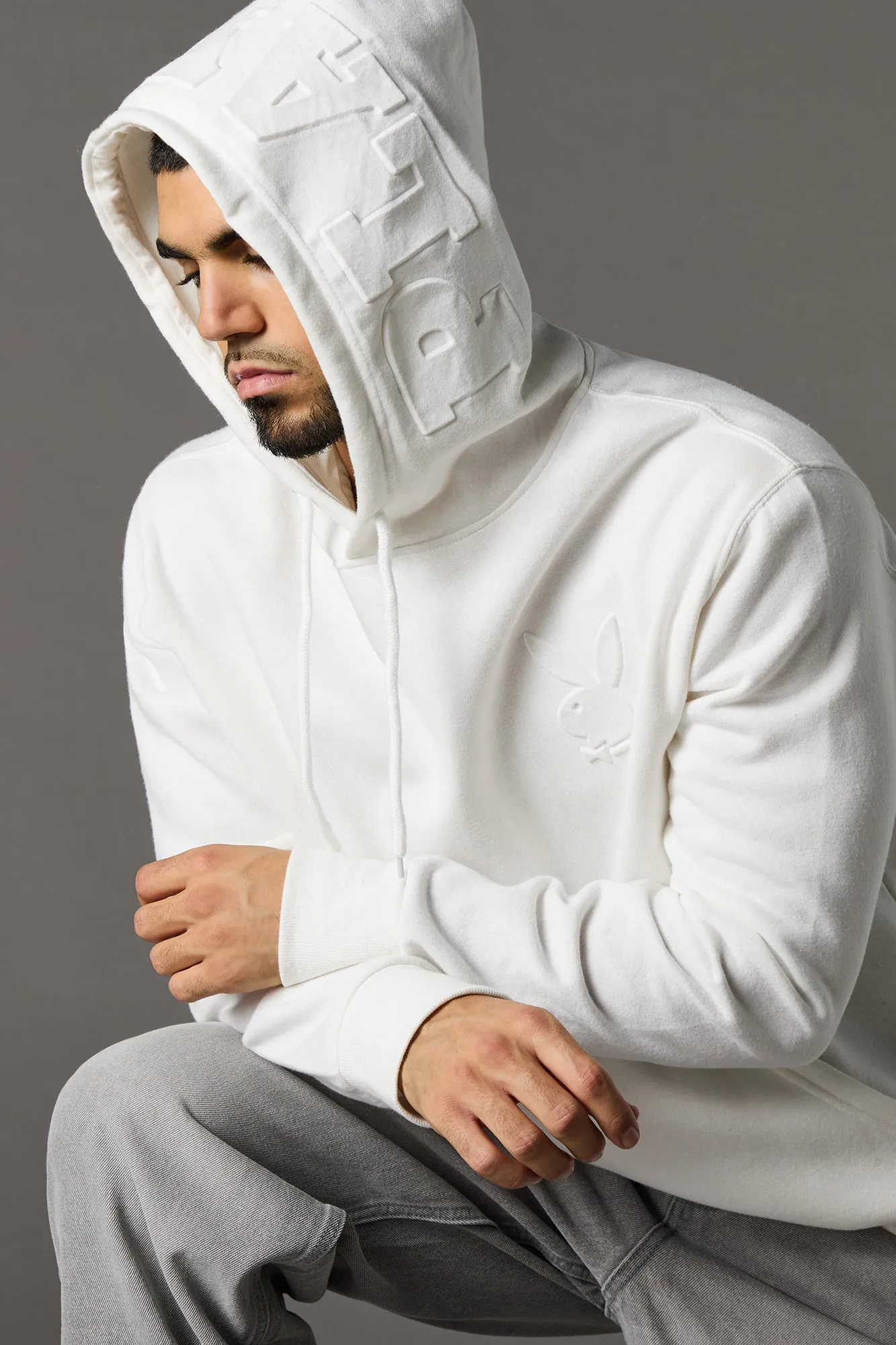 Playboy Embossed Fleece Hoodie