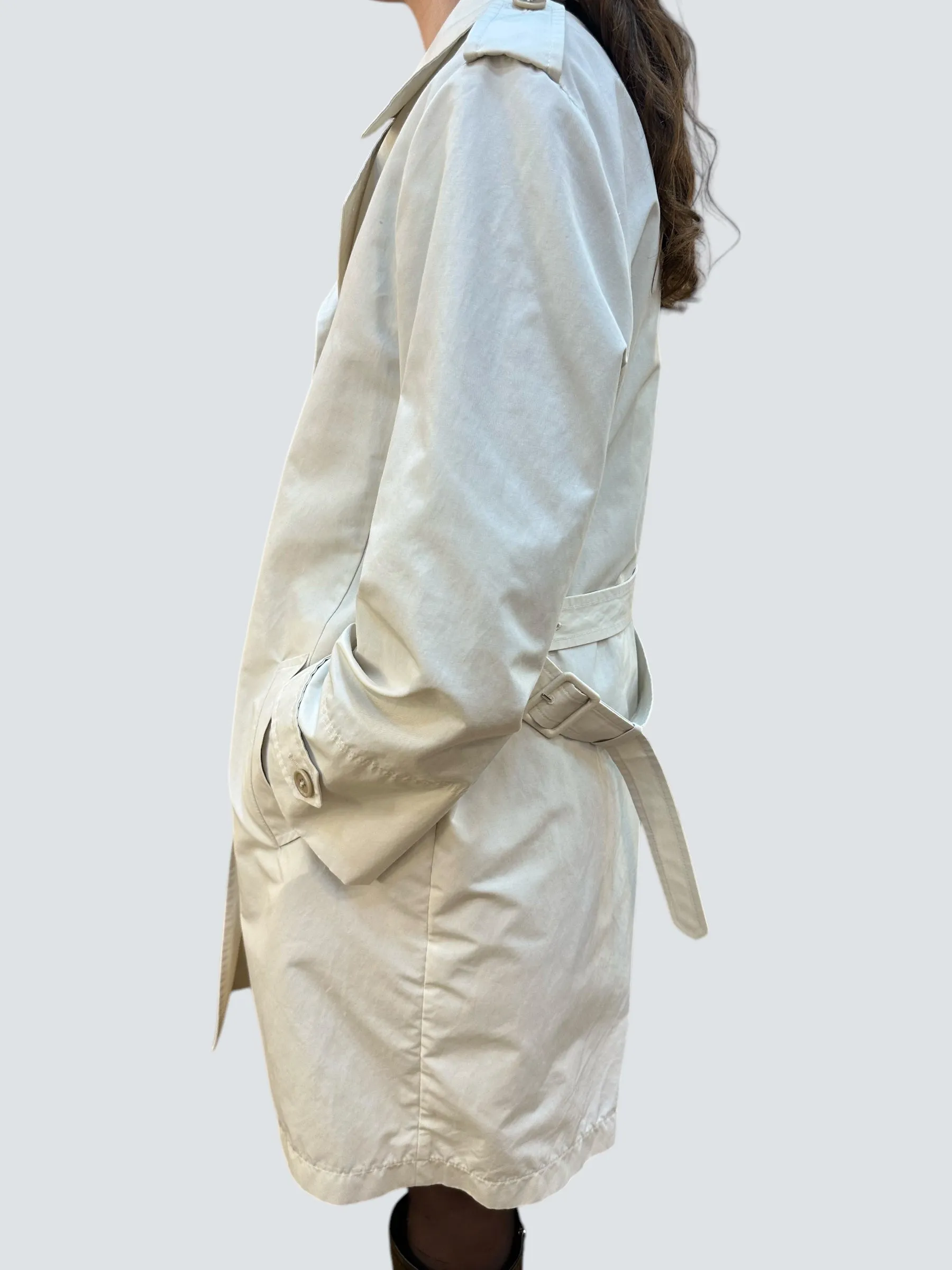 Prada Cream Trench Coat - Size 48