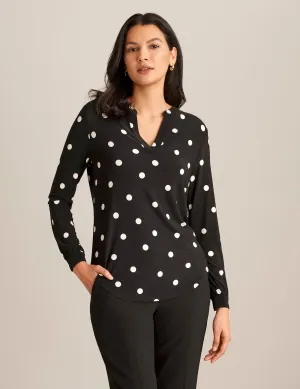 Printed Split Neck Tunic- Sale
