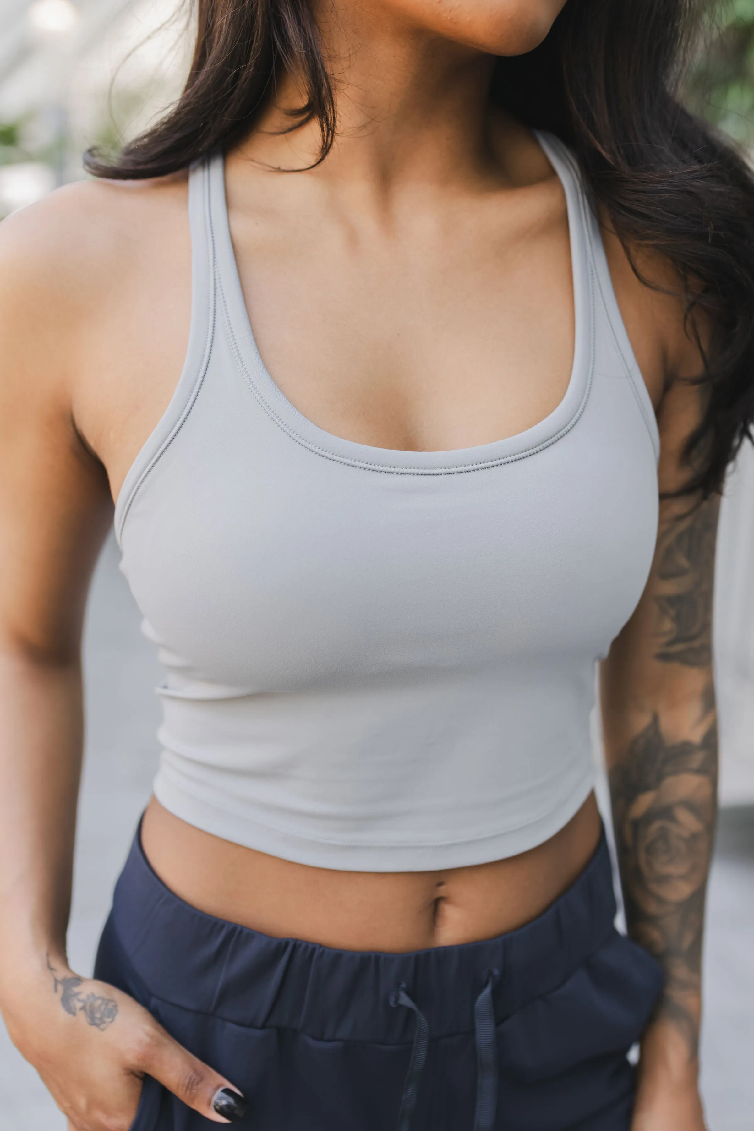 Racerback Crop *Built in Bra