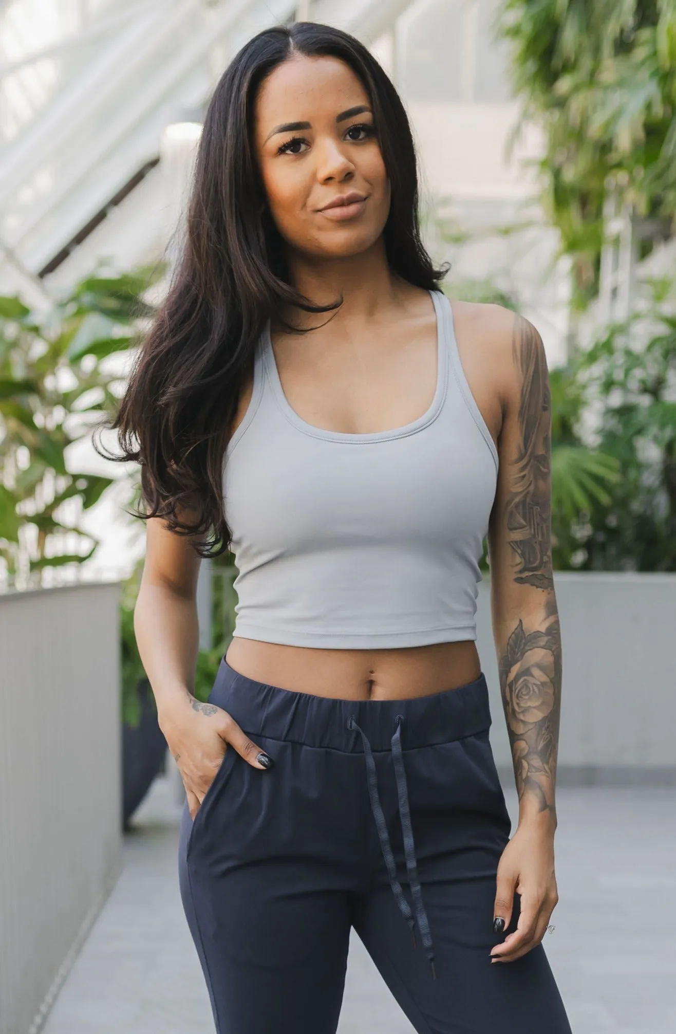 Racerback Crop *Built in Bra